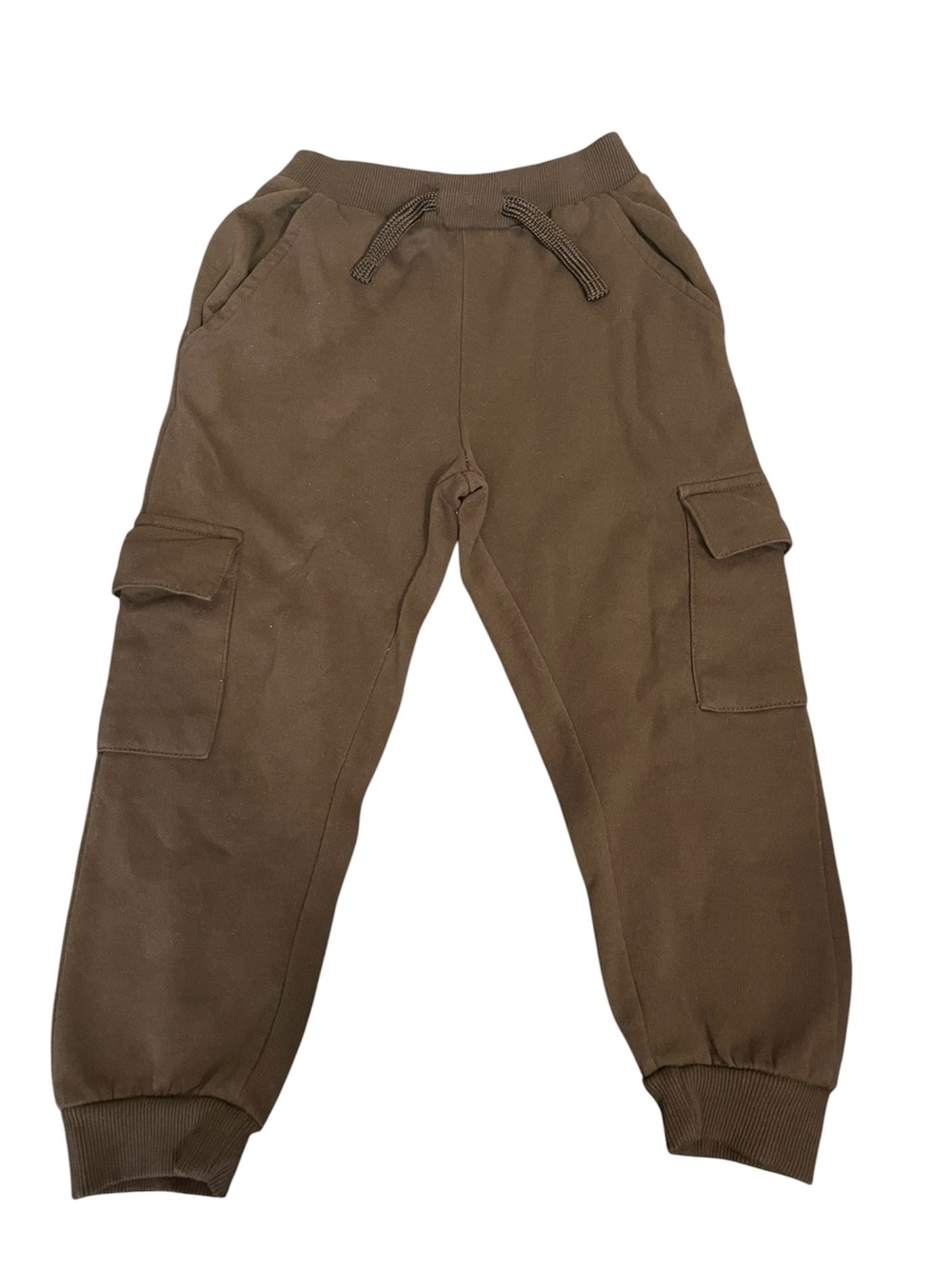 Kids Brown Cargo Jogger Pants - Unbranded